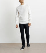 Ecru round-neck sweater