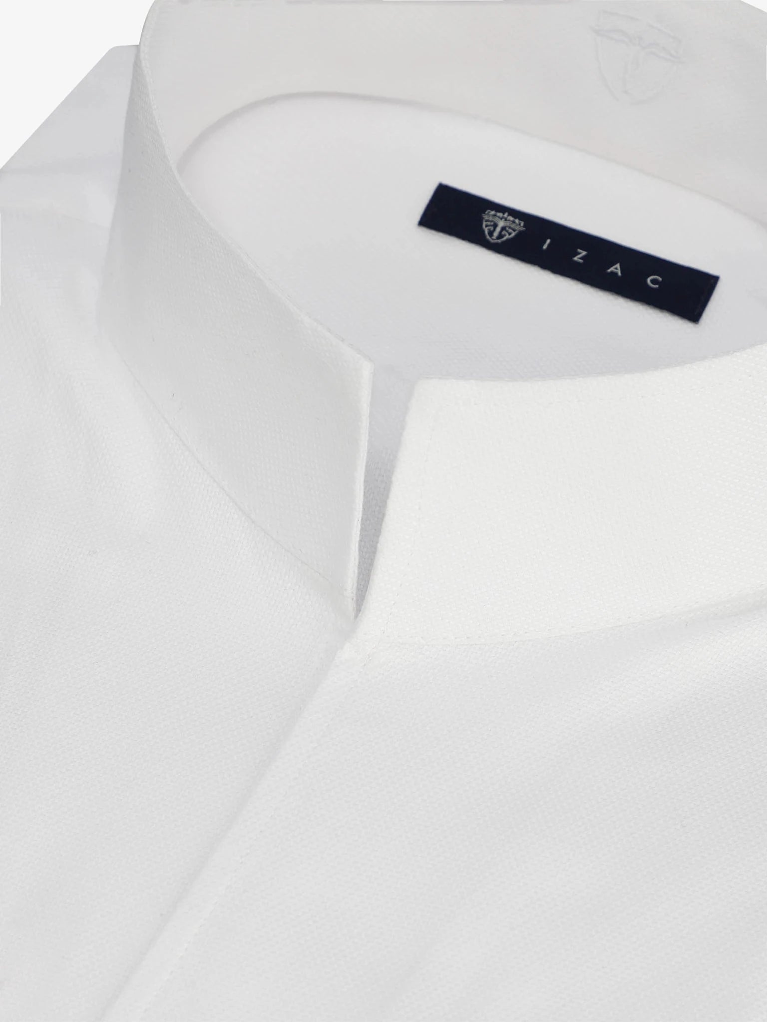 Chemise col philosophe blanche - IZAC