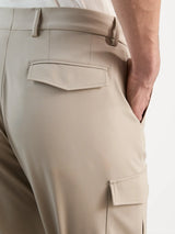 Pantalon cargo beige