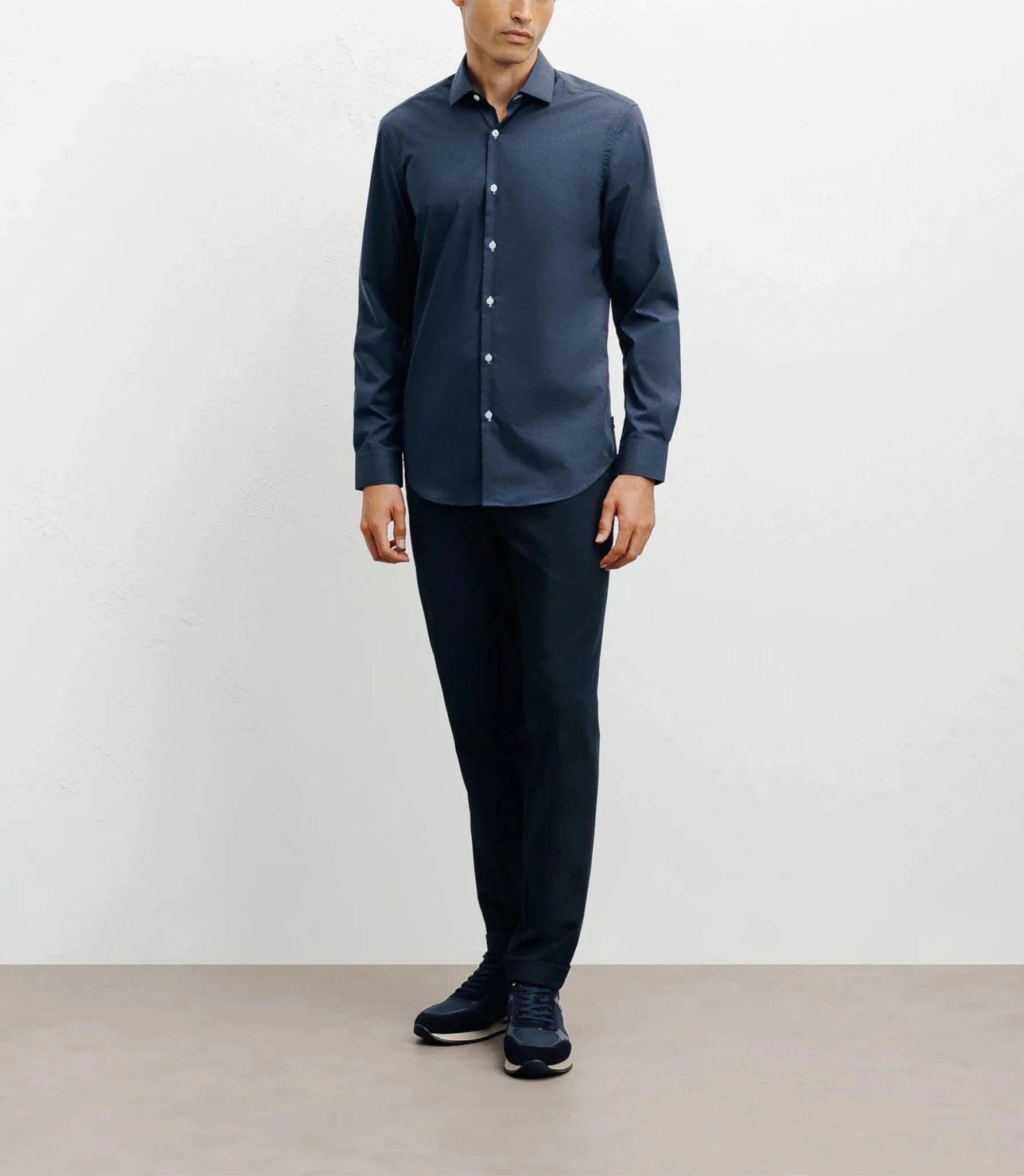 Navy printed city shirt