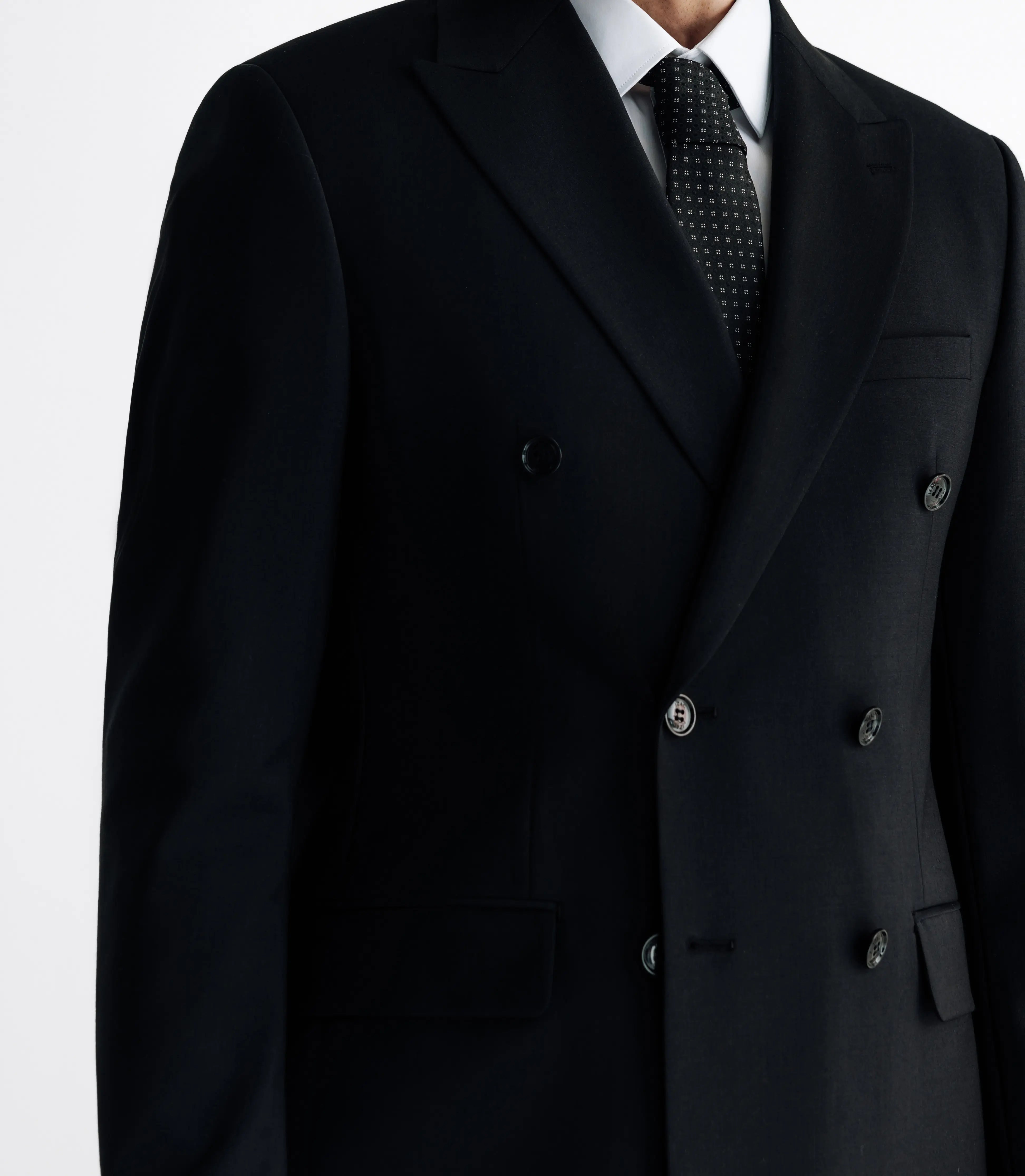 Costume croisé noir - IZAC