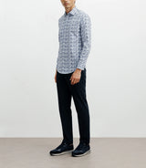 Chemise casual imprimé fleurs ciel - IZAC