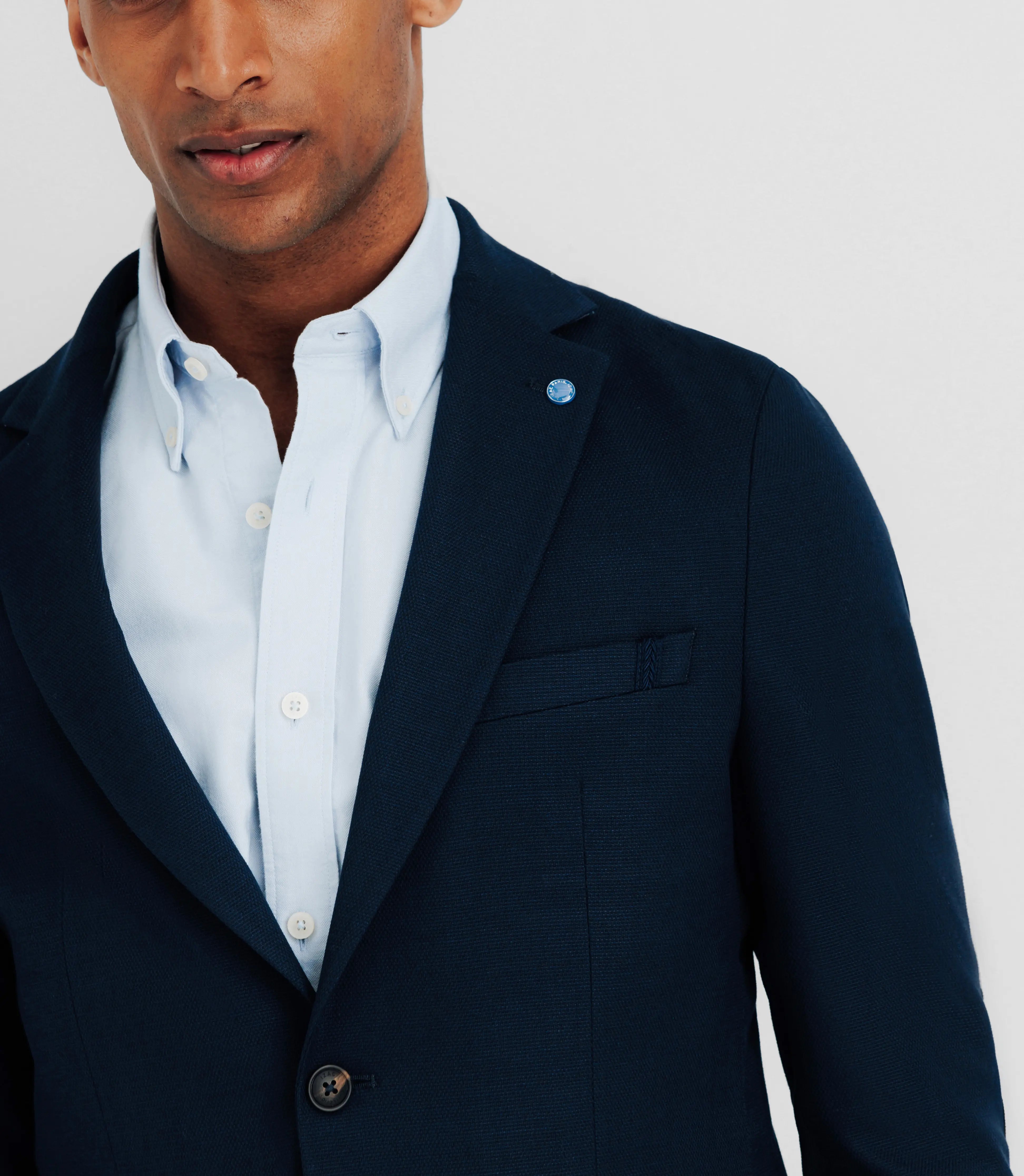 Veste casual 2 boutons marine - IZAC