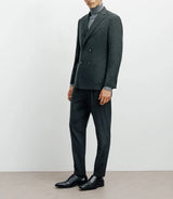 Veste croisée grise foncée