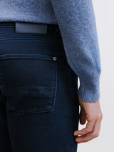 Slim fit navy 5-pocket jeans