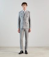 Costume croisé gris