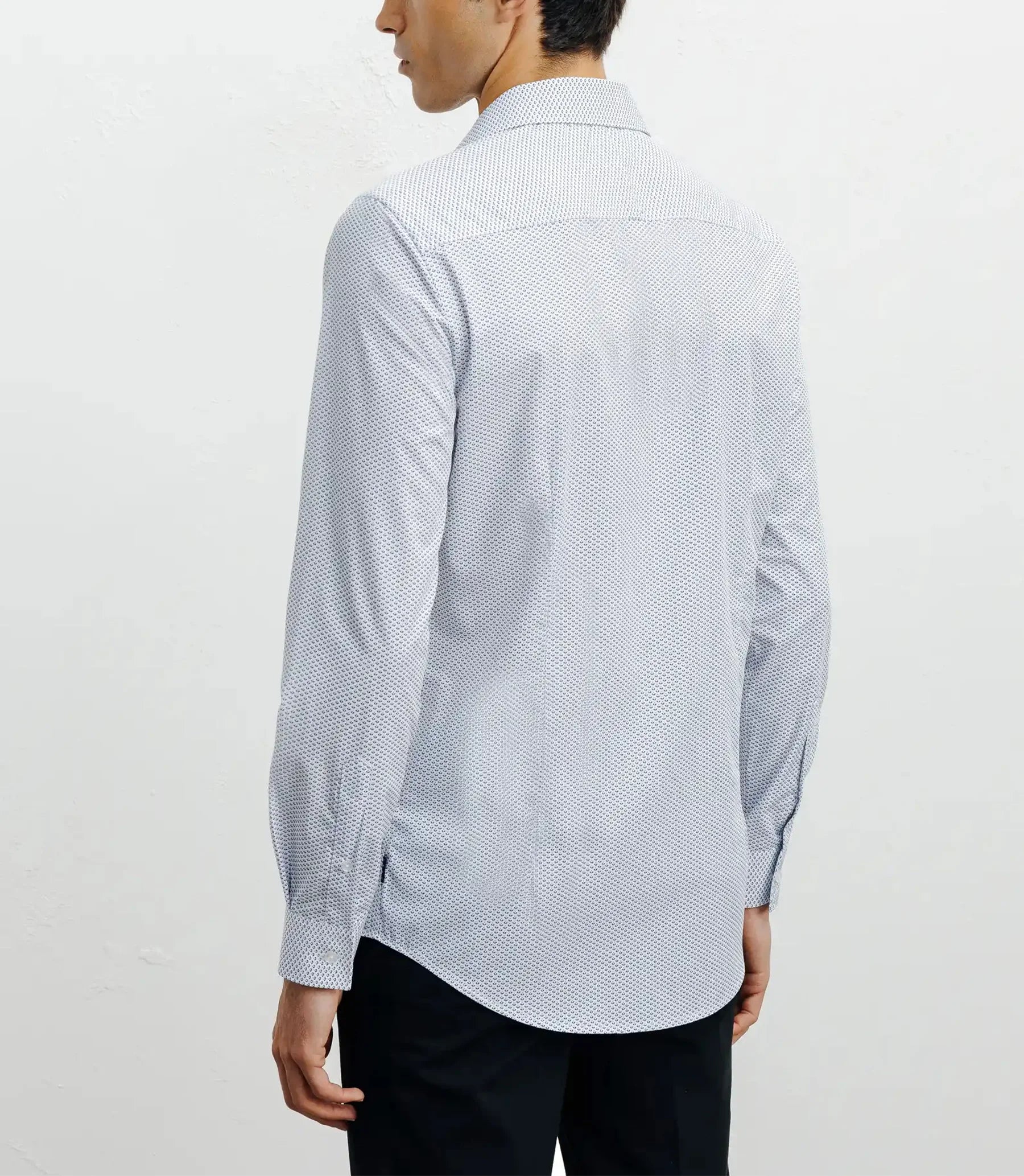 Chemise ville imprimée bleue - IZAC