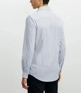Blue printed city shirt