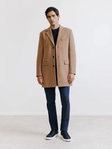 Manteau 3 boutons camel - IZAC
