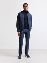 Navy hooded jacket