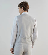 Gilet ville 100% lin gris - IZAC