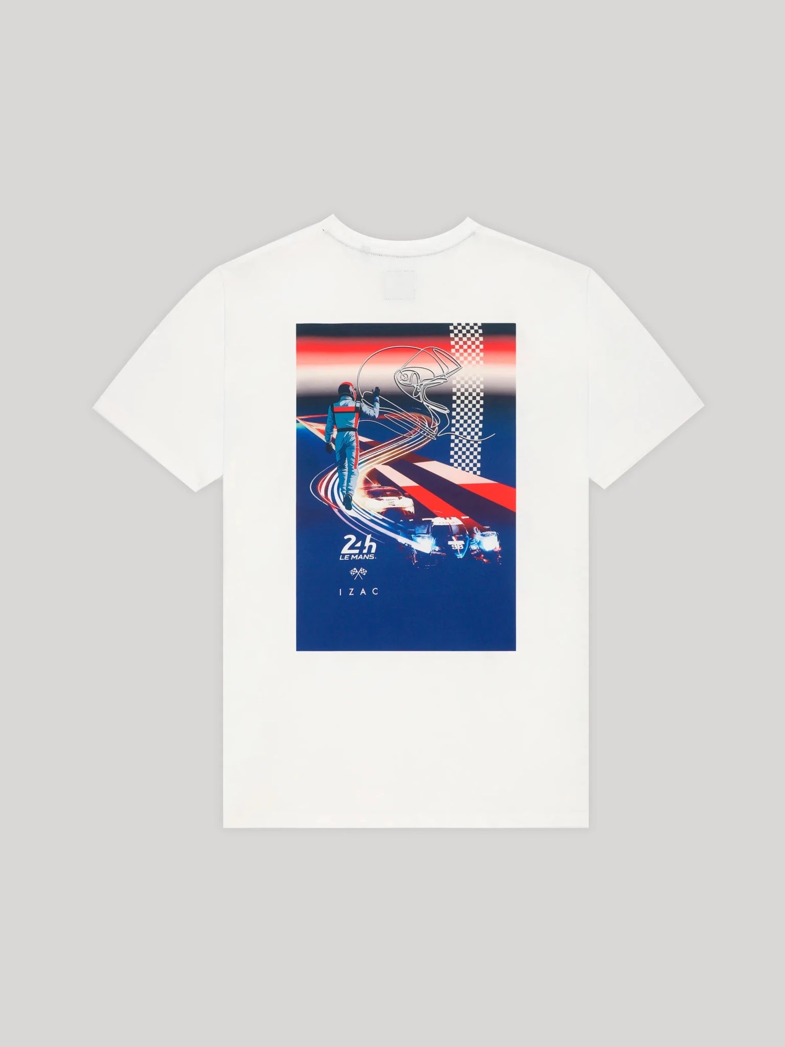 T-shirt col rond blanc 24h Le Mans - IZAC