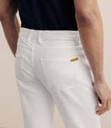 Straight white jeans