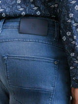 Jean 5 poches slim bleu