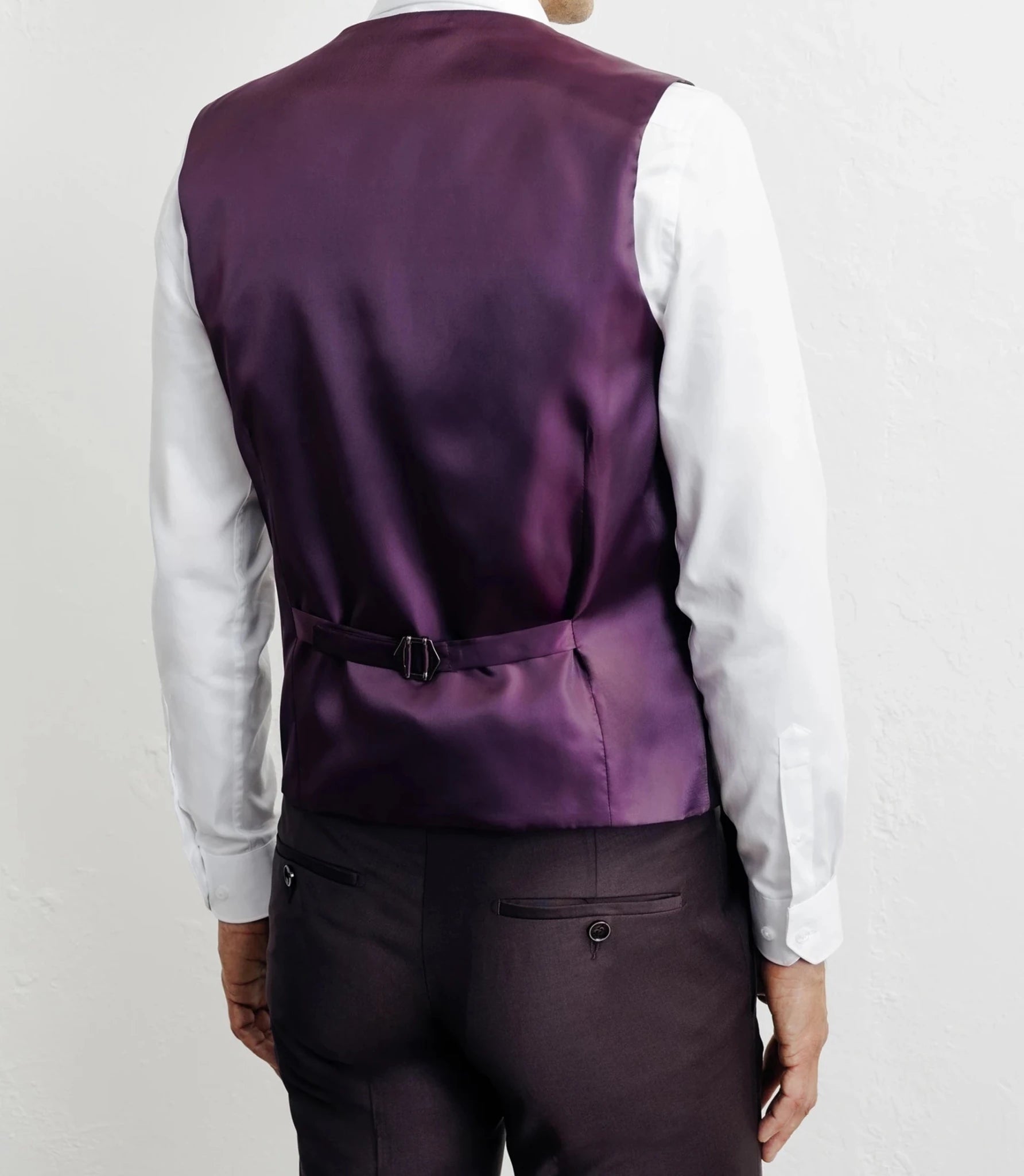 Gilet ville avec laine majoritaire bordeaux foncé - IZAC
