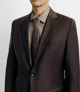 Brown 2-button wool suit