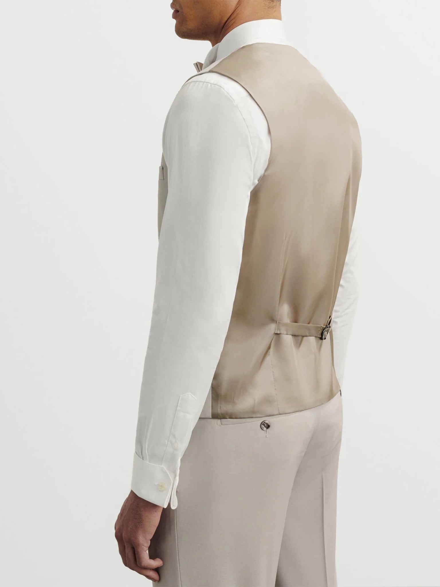 Gilet ville en laine majoritaire beige - IZAC