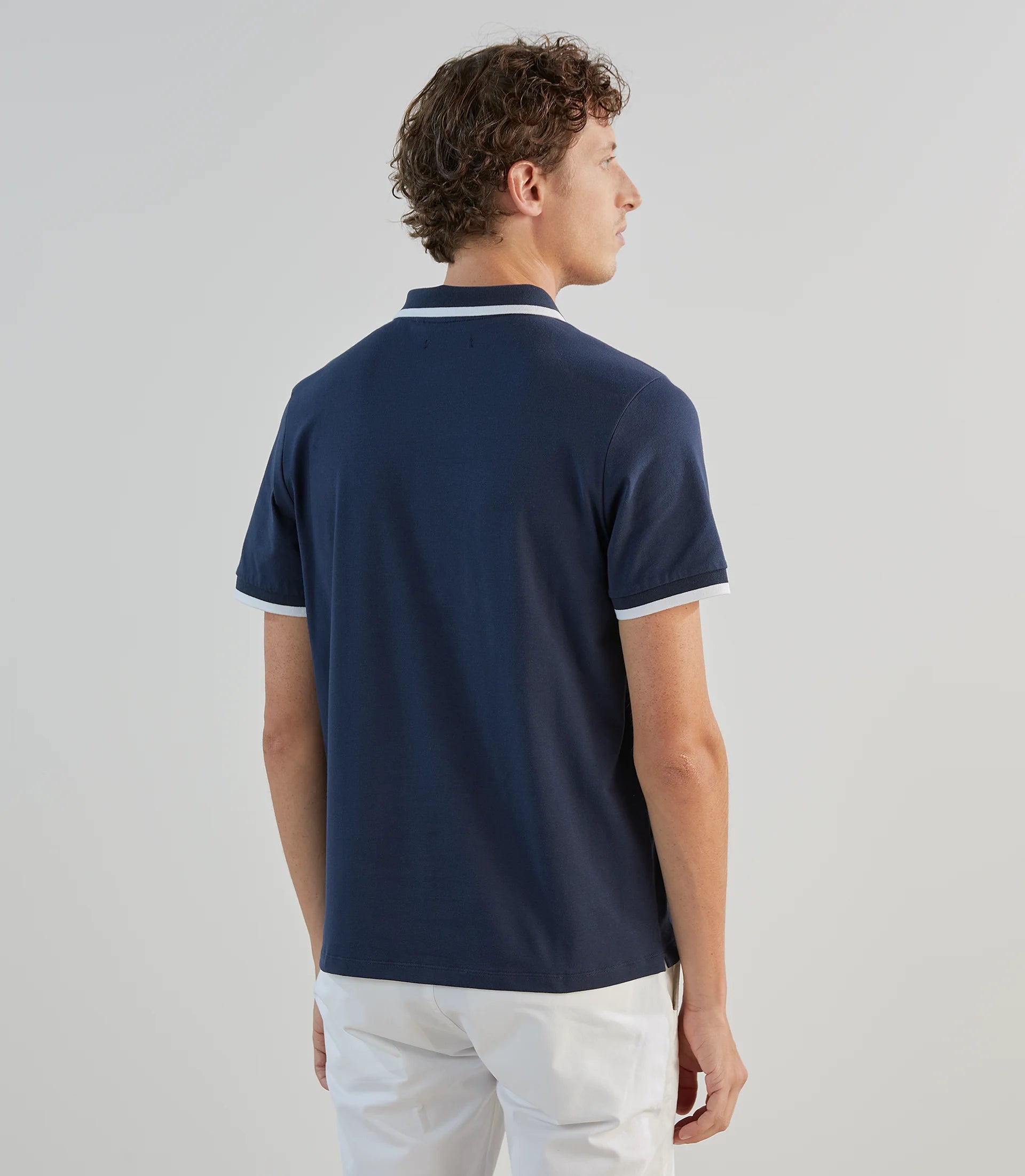 Polo zippé marine - IZAC