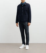 Veste casual 3 poches marine