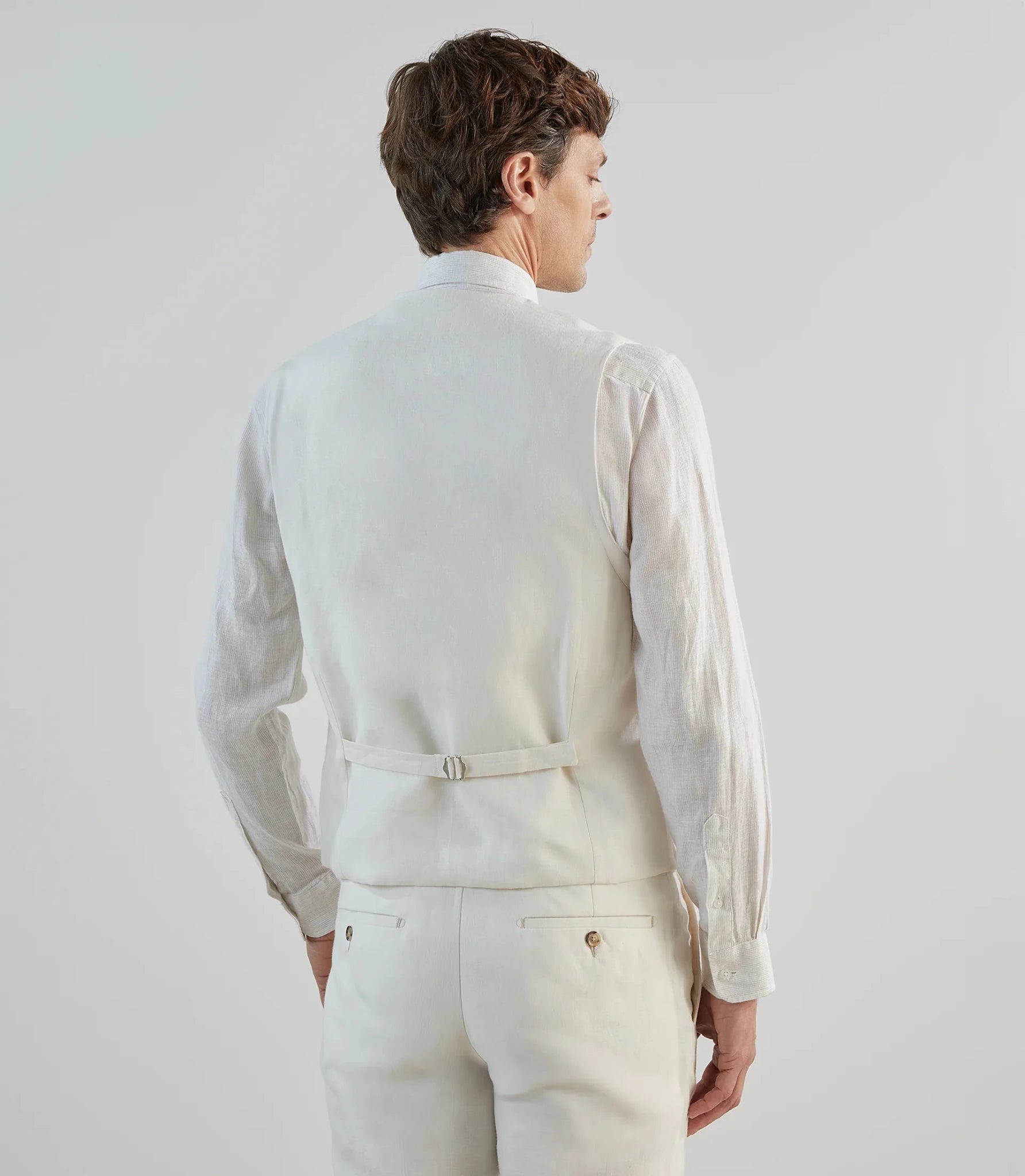 Gilet ville 100% lin écru - IZAC