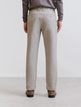 Pantalon flanelle beige clair
