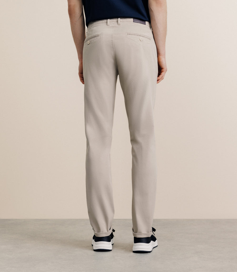 Pantalon imprimé beige