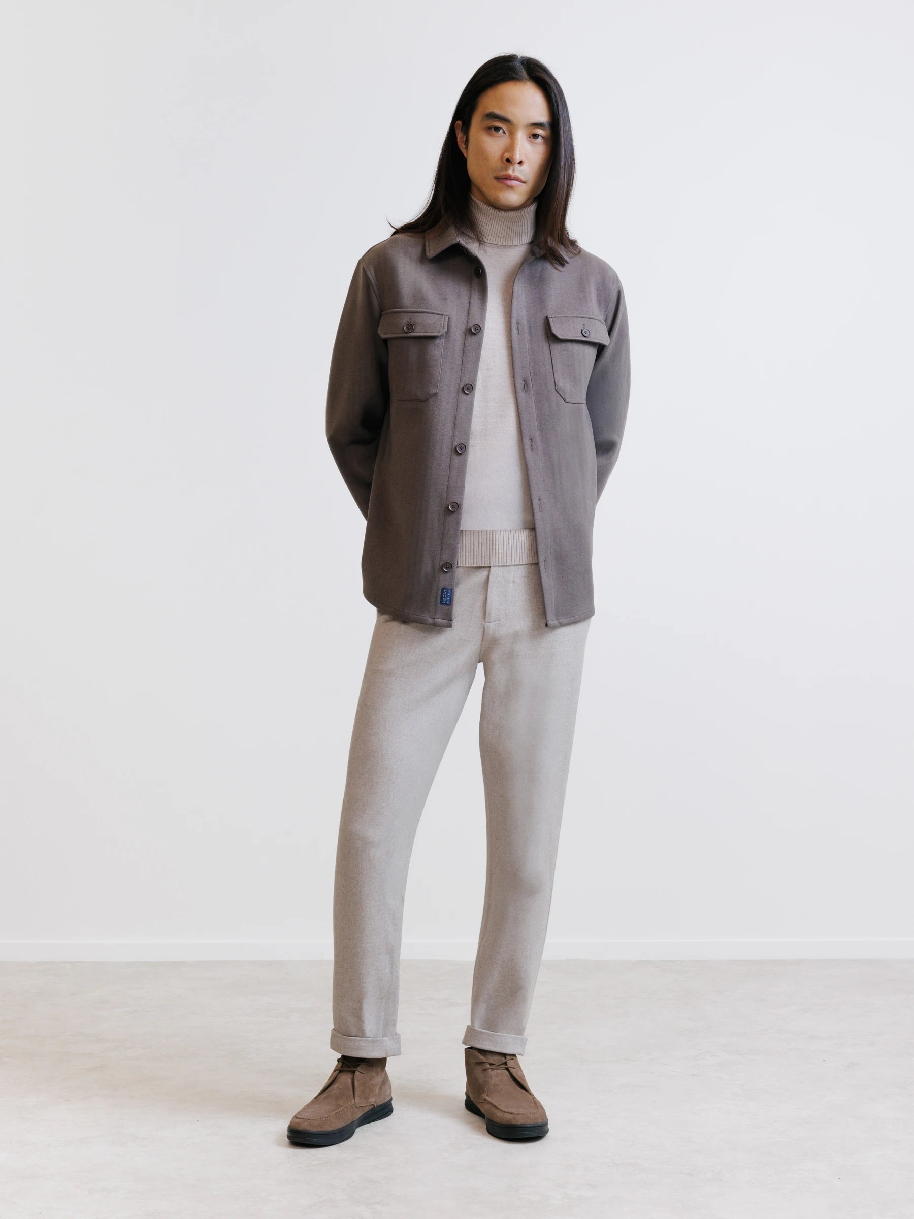 Taupe overshirt