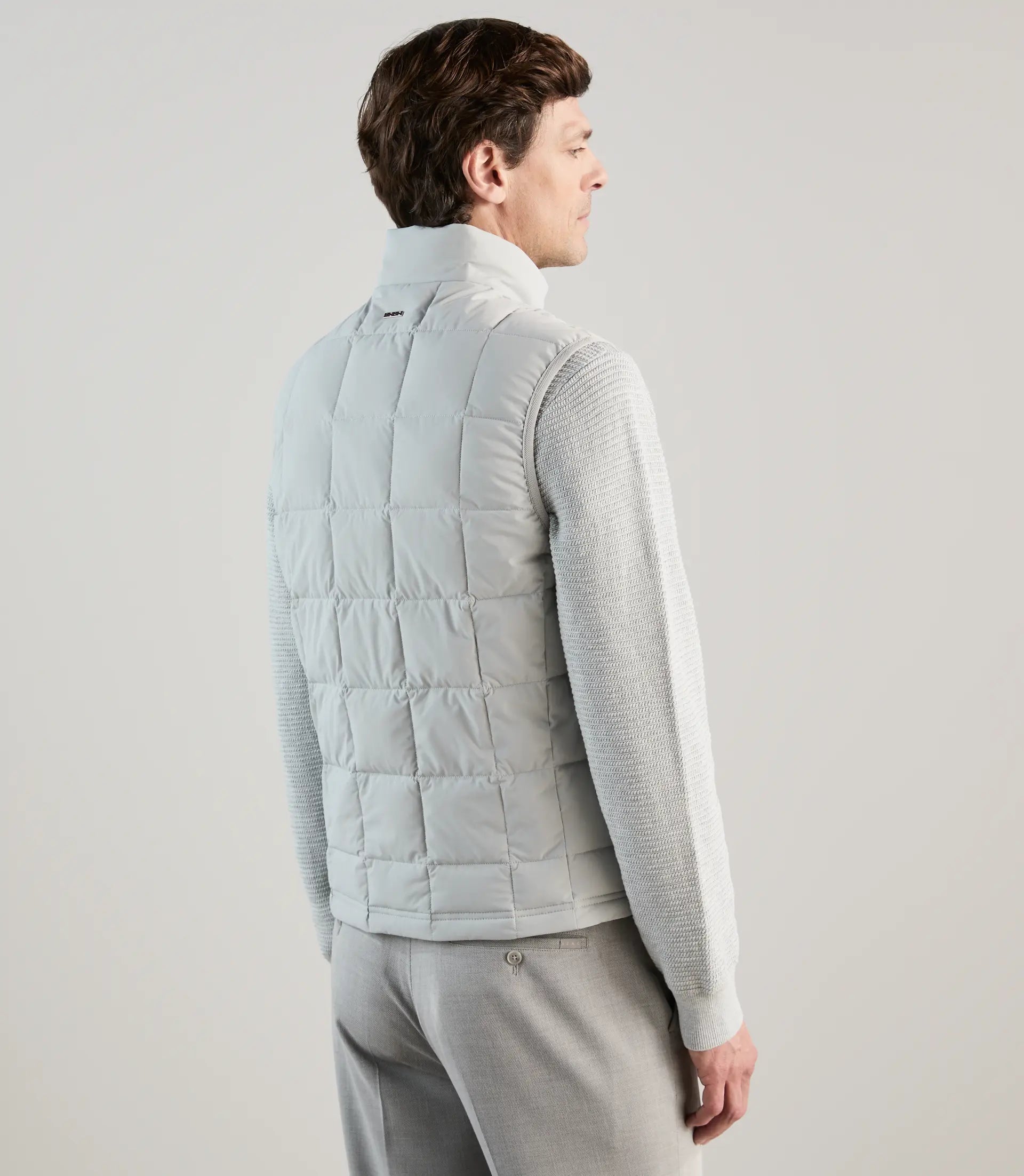 Doudoune sans manches gris perle - IZAC