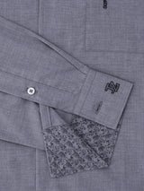 Chemise ville aspect chiné bleu