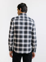 Chemise à carreaux noire