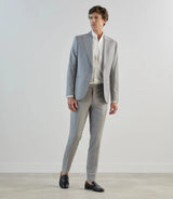 Costume 1 bouton gris ciel - IZAC