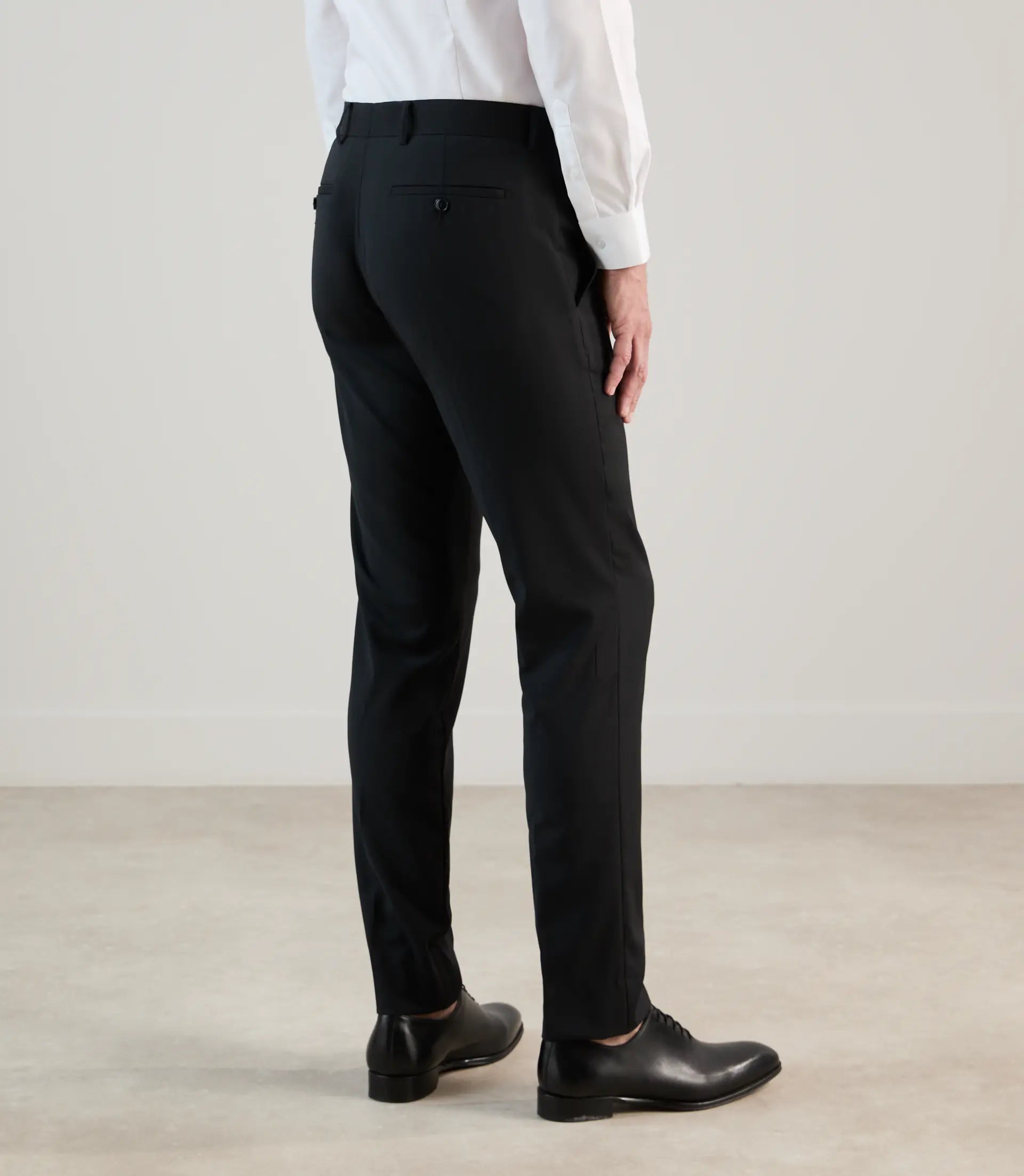 Pantalon ville 100% laine noir - IZAC
