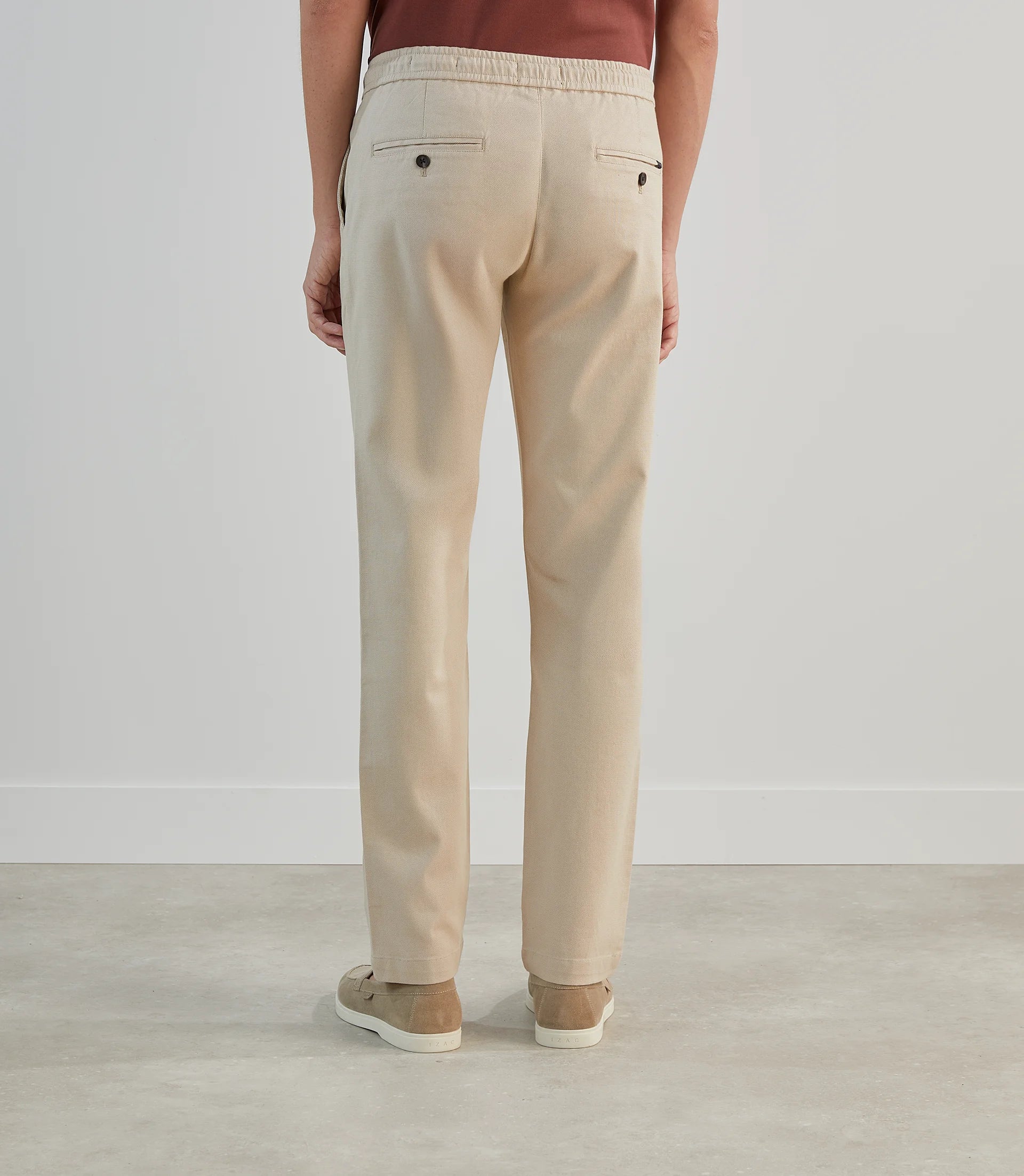 Pantalon casual armuré beige - IZAC