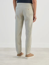 Pantalon ville en tissu technique mastic