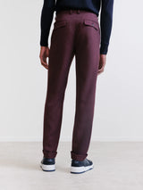 Pantalon armuré bordeaux