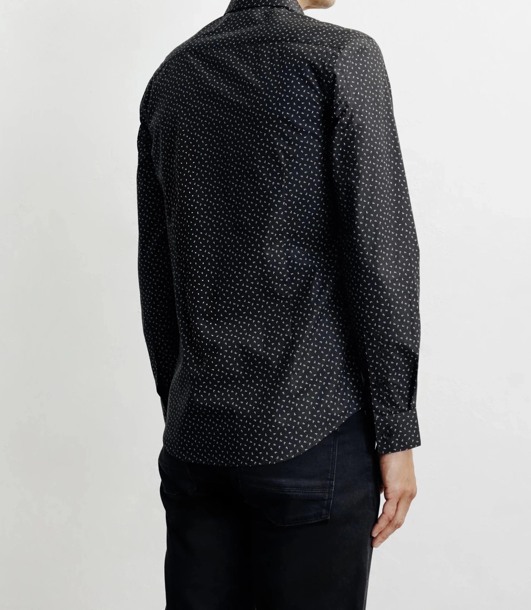 Black printed city shirt