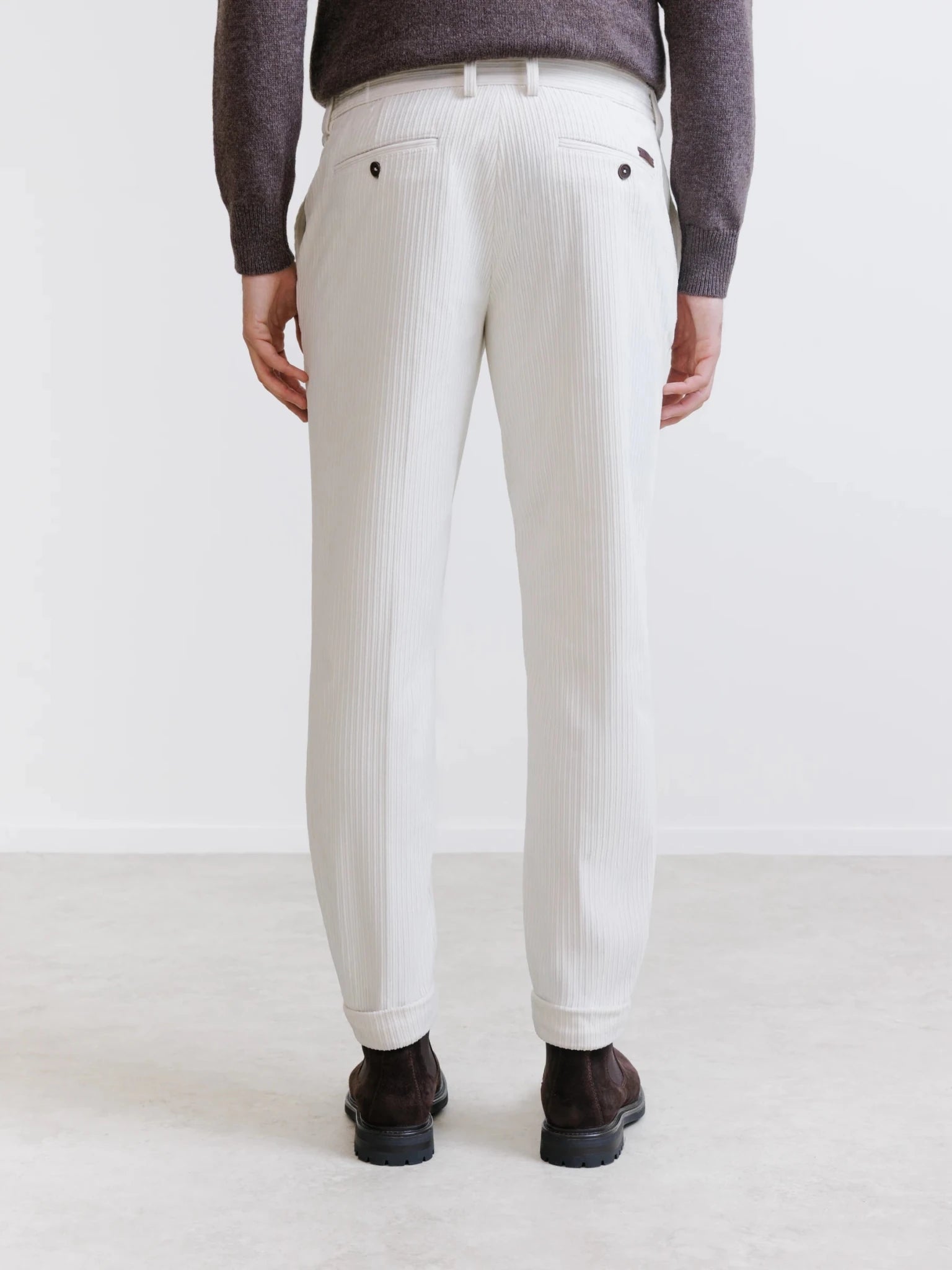 Pantalon en velours écru - IZAC