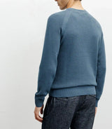 Duck stitch round-neck sweater