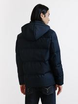 Navy short puffer jacket