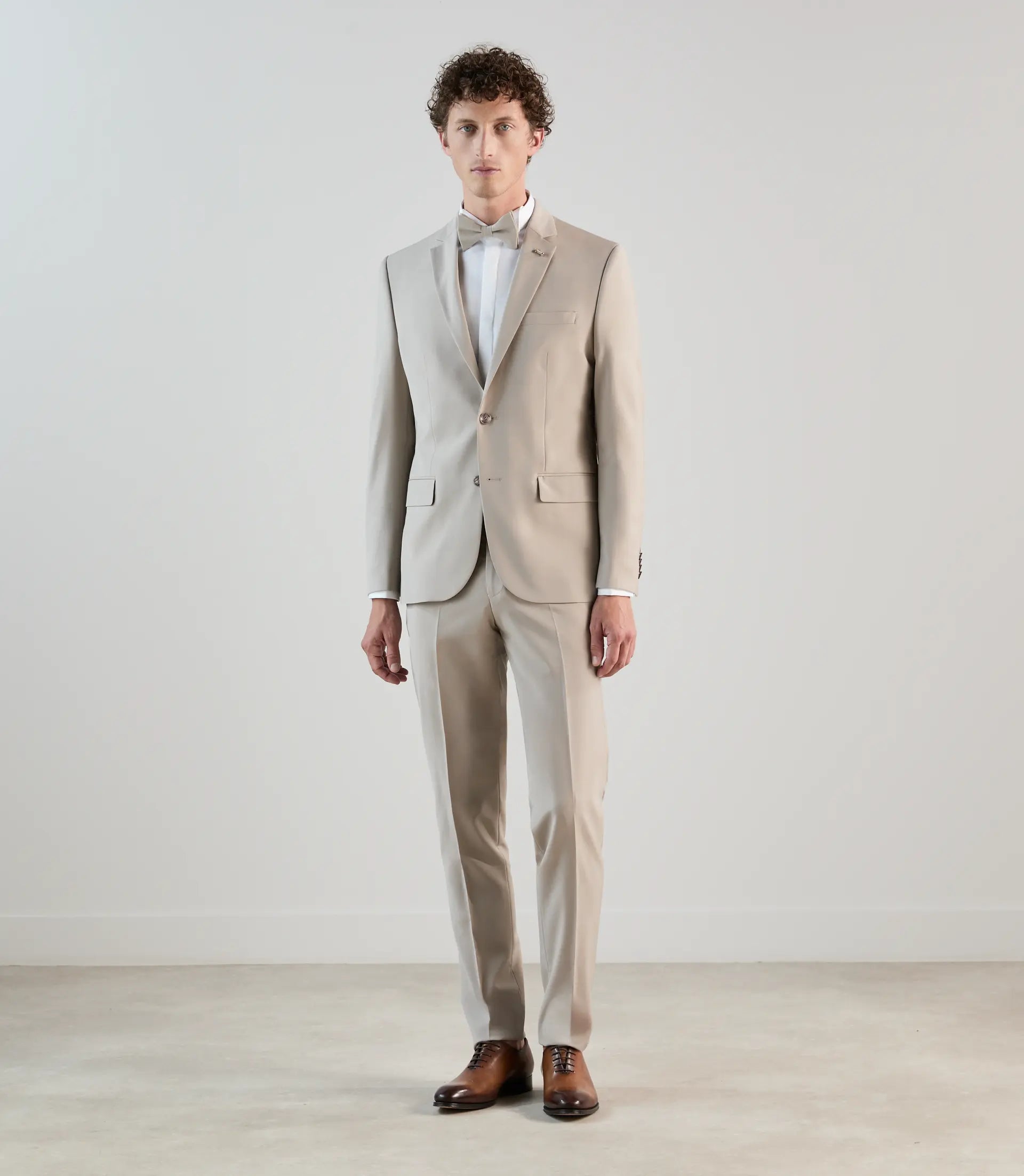 Gilet ville en laine majoritaire beige - IZAC