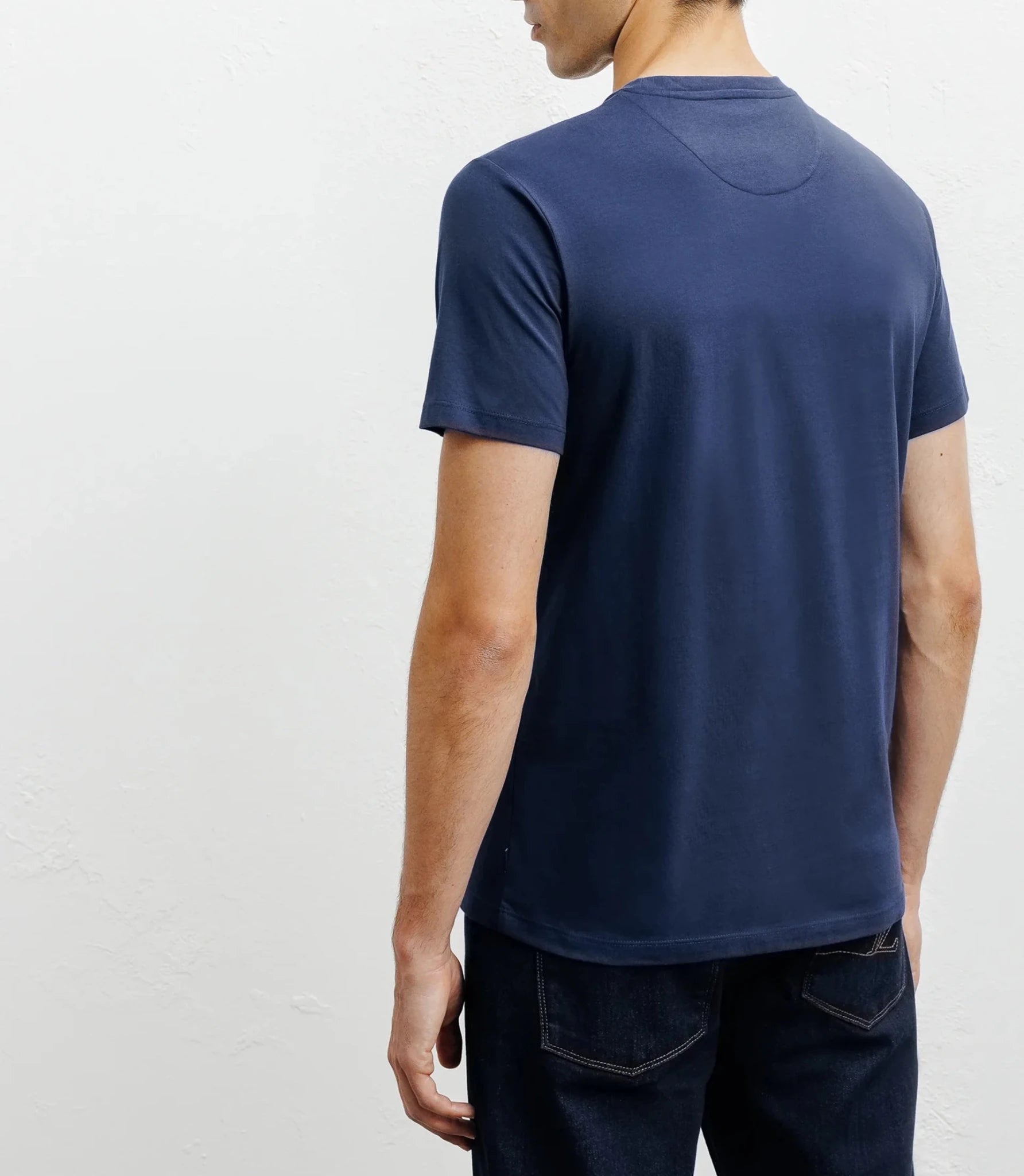 T-shirt print bleu