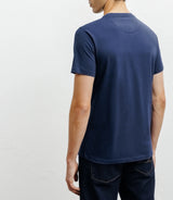 T-shirt print bleu