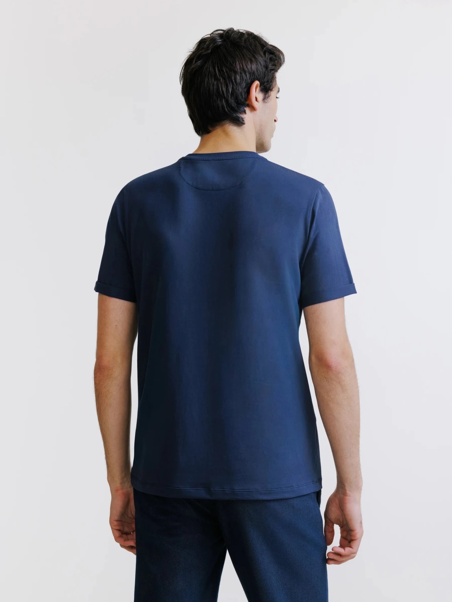 T-shirt col rond marine - IZAC