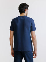 Navy blue crew neck t-shirt