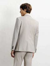 Costume 2 boutons laine majoritaire beige