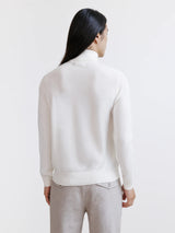 Ecru merino turtleneck sweater