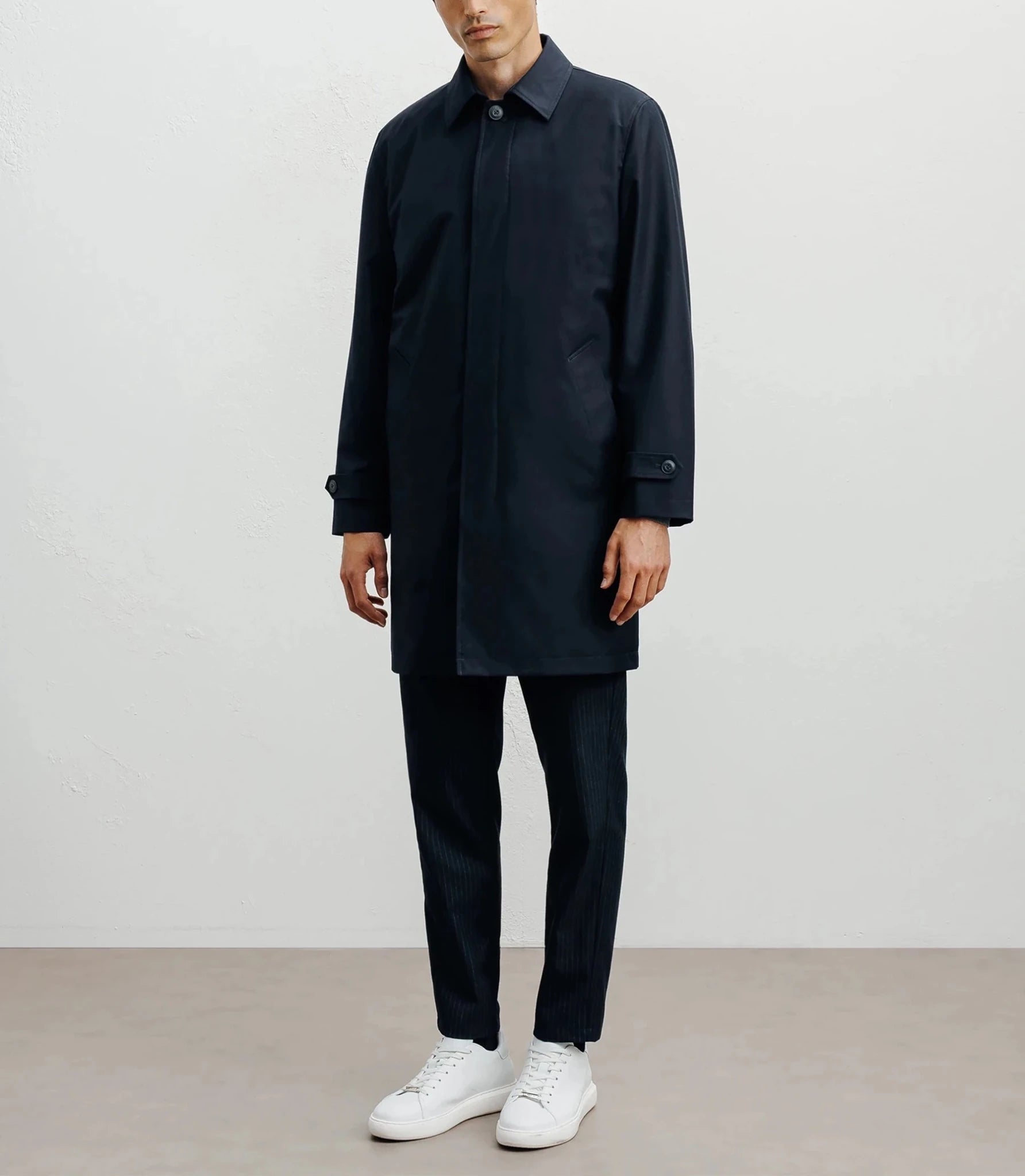 3 in 1 navy trench coat
