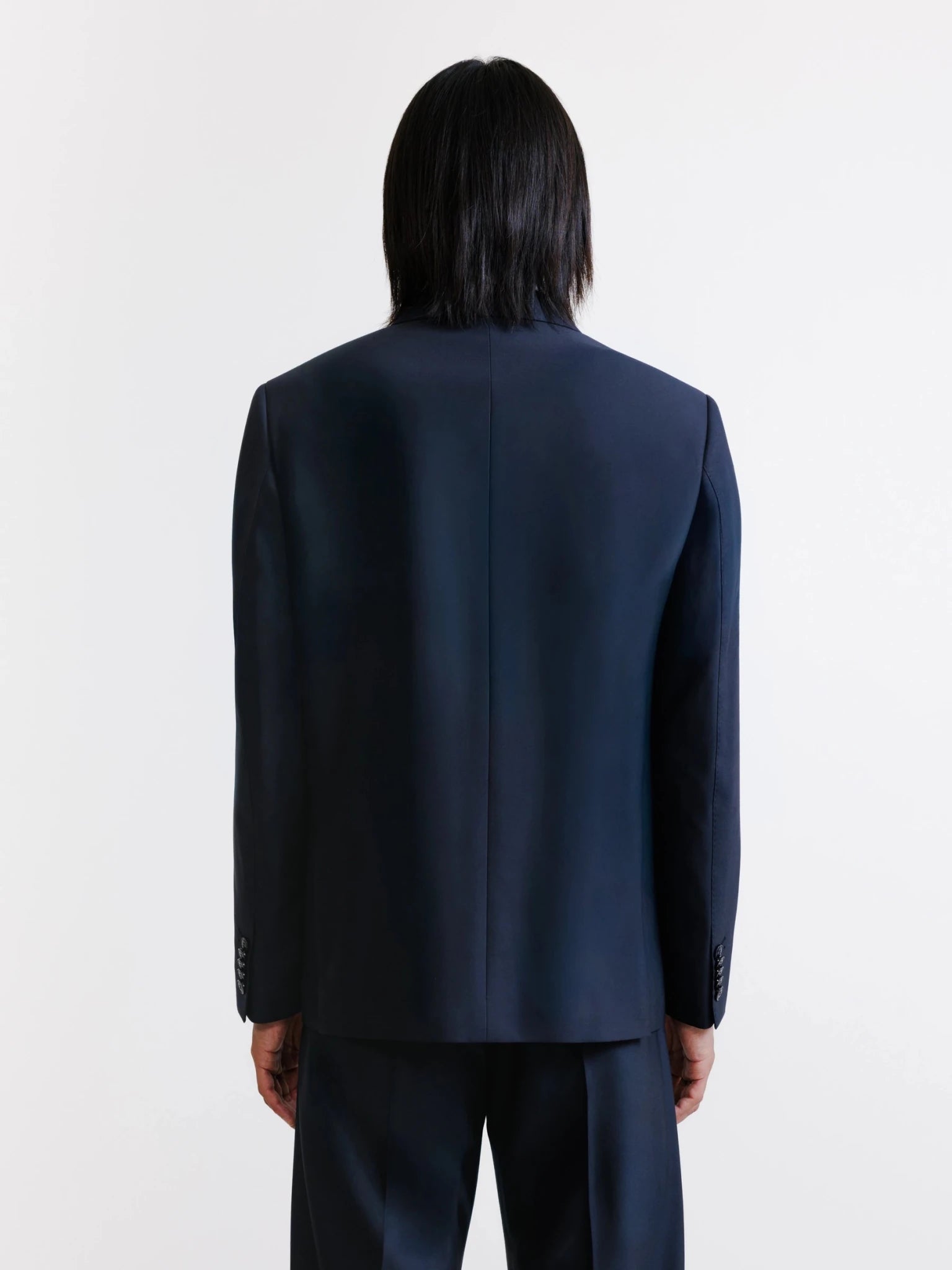 Veste en laine majoritaire marine - IZAC