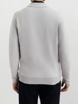 Cardigan surchemise en maille gris chiné