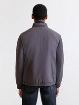 Blouson avec capuche marron